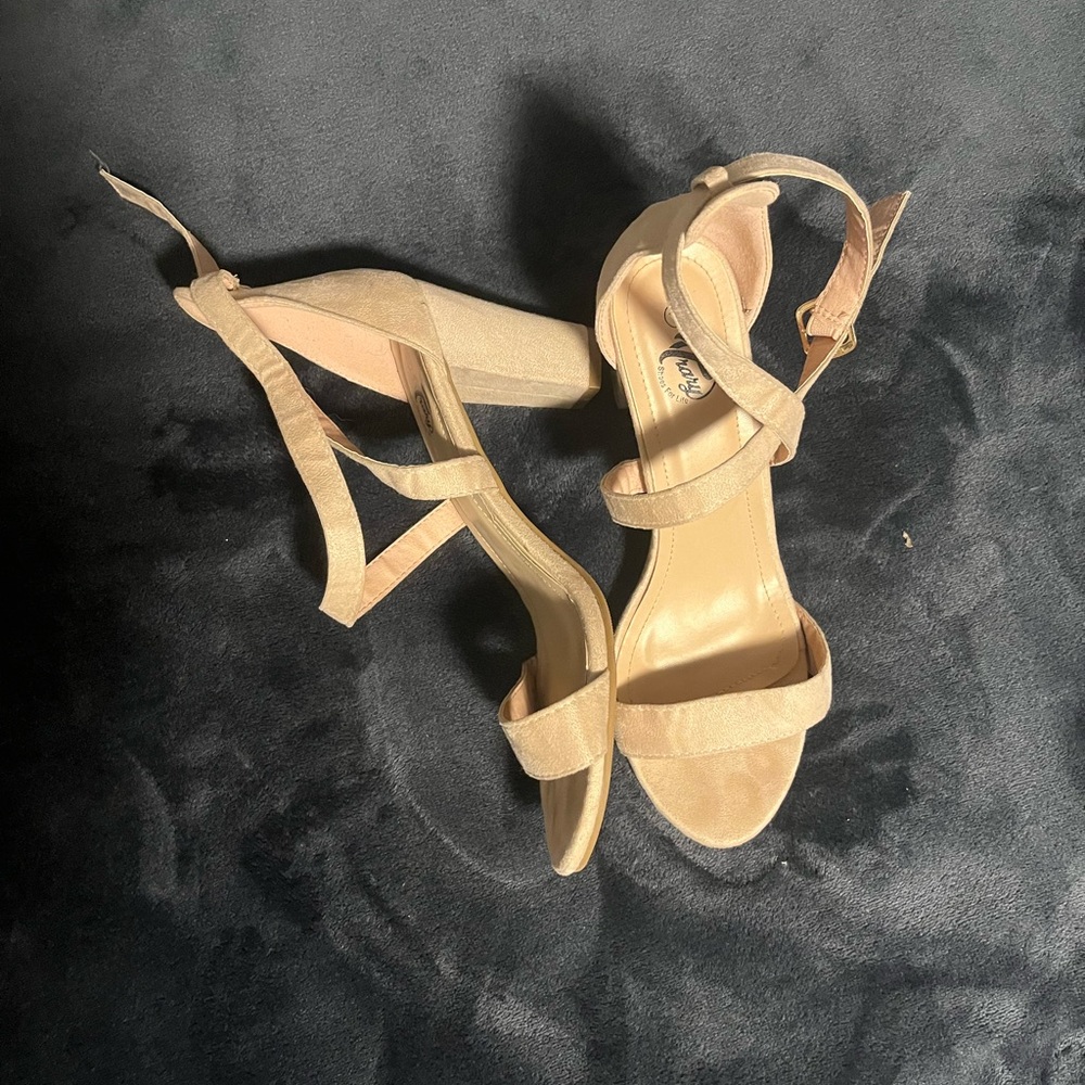 Trary Tan Strappy Heels